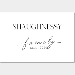 Shaughnessy Family EST. 2020, Surname, Shaughnessy Posters and Art